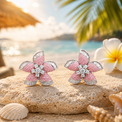 Floral Radiance Stud Earrings