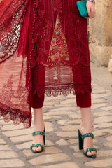 Maria.B Luxury Lawn 2024 3B ( Semi Stitched )