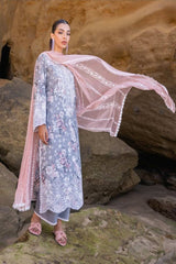 Zainab Chottani Chikankari Lawn '24 3D