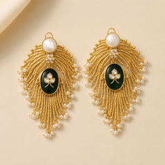 Cascade Kundan Statement Earrings