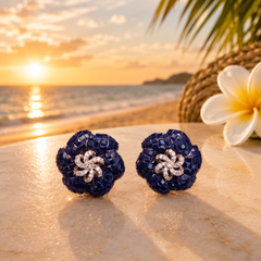 Luxe Floral Stud Earrings